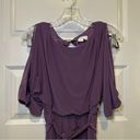 Jessica Simpson  Purple Scoop Neck Slit Sleeve Aline Dress S Photo 5