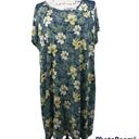 Dress Barn  Blue Hawaiian Tropical Casual Dress XL Photo 0