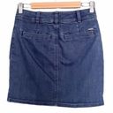 prAna  Button Front Denim Jean Skirt Organic Cotton Medium Wash Women’s Size 2 Photo 1