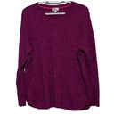 kim rogers  Women's V-Neck Pullover Pink Blue Long Sleeve Sweater Size 1X‎ Photo 1