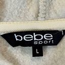 Bebe  Sport Cream Hoodie Rainbow Sequins Size Large Photo 7