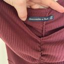 Abercrombie & Fitch Maroon Keyhole Dress Photo 3