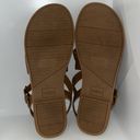 Toms  Sicily Strappy Leather Sandals Chestnut Brown Women’s 9.5 Summer Photo 9