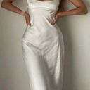 ZARA Dress midi tube slip satin wedding summer party Photo 1