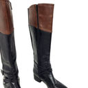 Unisa  Trinee Two Tone Stretch Calf Buckle Detail Knee High Riding Boots Size 8 M Photo 5