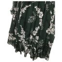 Lane Bryant  Dress Womens 18 Chiffon Floral Surplice High Low Midi Green Photo 13