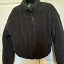 Cropped Black Puffer Jacket Size M Photo 0