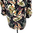 ZARA  Wild Willow Floral Satin Blazer 3/4 Length Sleeve Size Medium Photo 9