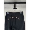 Nike  Air Sweatpants Joggers‎ Black Gold Logo Front And Back Drawstring Size S Photo 5