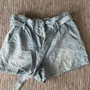 American Eagle Tie Jean Shorts Photo 0