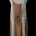 Daisy NWT  Island szXL brown tan cream tie dye summer dress w/tie in back Photo 1