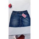 Levi’s Levi's Womens Raw Edge Straight Denim Jean Mini Skirt Blue Medium Wash Size 8 Photo 3