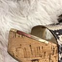 ALDO Double Strap Snakeskin Cork Wedge Heels 8 Photo 8