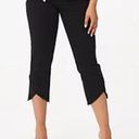 NYDJ  Slim‎ Capri Jeans with Crisscross Hem - Black Size 28W Photo 0