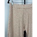 ZARA  Orange Cream Crochet Knit Straight Leg Pull On High Waist Pants Size L Photo 1