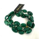 Cookie Lee  green and gold tone bundle of 3 beaded bracelets Photo 0