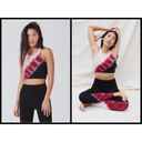 Onyx 💕ELECTRIC & ROSE💕 Bella Crop Bralette Crimson Beige &  Tie-Dye Large L NWT Photo 3