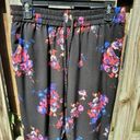 Coldwater Creek  Natural Fit Floral Casual Joggers Comfy Pants Size M 10-12 Photo 4