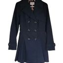 Laundry by Shelli Segal Navy Blue Trench Coat Photo 6