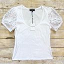 Generation Love NWT  Victoria Lace White Tee Photo 5