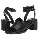 Calvin Klein  Jeans Shoes Women's Size 7.5M Black Leather High Heel Sandals Photo 0