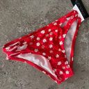 California Waves California for Waves Bikini Bottom Red Floral Print Size XS NWT Photo 2