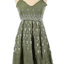 Jessica Simpson  Green Embroidered Dress Photo 0