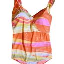 Gottex  One Piece Swimsuit in Painted Desert Orange Pink Gold Women’s Size 22W Photo 0