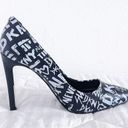 DKNY  Women's Gwen Graffiti Black and White High Heels size 11M Photo 3