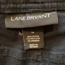 Lane Bryant  Black Cropped Women’s Black Denim Jeans EUC Sz 14 Stretch Cotton Photo 1