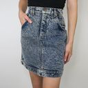 Lee Vintage 80s Acid Wash Denim Mini Skirt Photo 0