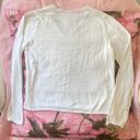 Brandy Melville white cream v neck long sleeve sweater top Photo 1