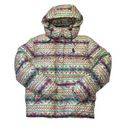 Polo NEW  Ralph Lauren Fair Isle Print Down Coat Removable Hood Puffer Jacket XS Photo 0