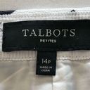 Talbots  | Black & White Geometric Short Pencil Skirt Gold Zipper | Size 14P Photo 2