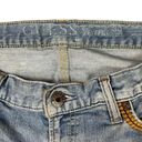 Guess  Y2K Cutoff Jean Shorts 30 Embroidered Flowers Vintage Distressed Logo Photo 5
