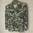 Chaser  Ladies full zip lightweight oversized camouflage hooded sweatshirt size M Photo 1