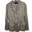 All saints Amaris Jacket Olive Green Size 6 Photo 2