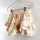 Aerie  Rock N Ruffle Mini Skirt Skort Shorts Vintage Vanilla Floral Small Photo 9