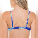 The Moon H2OH Women’s Blue Tie Dye Maui Molded Cup Bikini Swim Top XL Photo 5