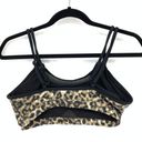 Good American  Sports Bra Women's Size 3 US L Leopard Printed Activewear Photo 2