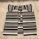 CAbi  Grandstand striped tie front wrap knit skirt #5185 medium Photo 1