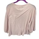 Velvet By Graham & Spencer Womens Balloon Sleeve Top Blouse 100% Cotton Pink XS Photo 6