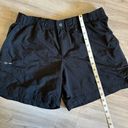 Columbia  Running Outdoor Shorts Womens Small 6 Black Nylon Elastic Waist Pockets Photo 6