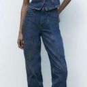 ZARA NWT  ZW PANELED JEANS Photo 1