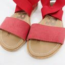 Sorel  Ella Red Pink Strap Sandals 6.5 Photo 4