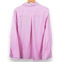 Princess Polly  Pink Striped Long Sleeve Button Down Shirt Women’s size 4 Photo 1