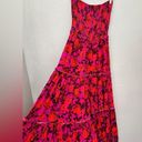 Abel the label  Lisbon Reign Smocked Strapless Pink Floral Maxi Dress size medium Photo 3