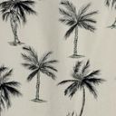 The Moon Vintage Pineapple Dress Palm Trees Cream Black Silk  Size Large EUC Photo 2