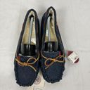 SO  Women's Embroidered Rose Denim Moccasin Slippers Size XL Photo 7