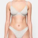 SKIMS  Cotton Jersey T-Shirt Underwire Bra Light Heather Grey Size 34B Photo 0